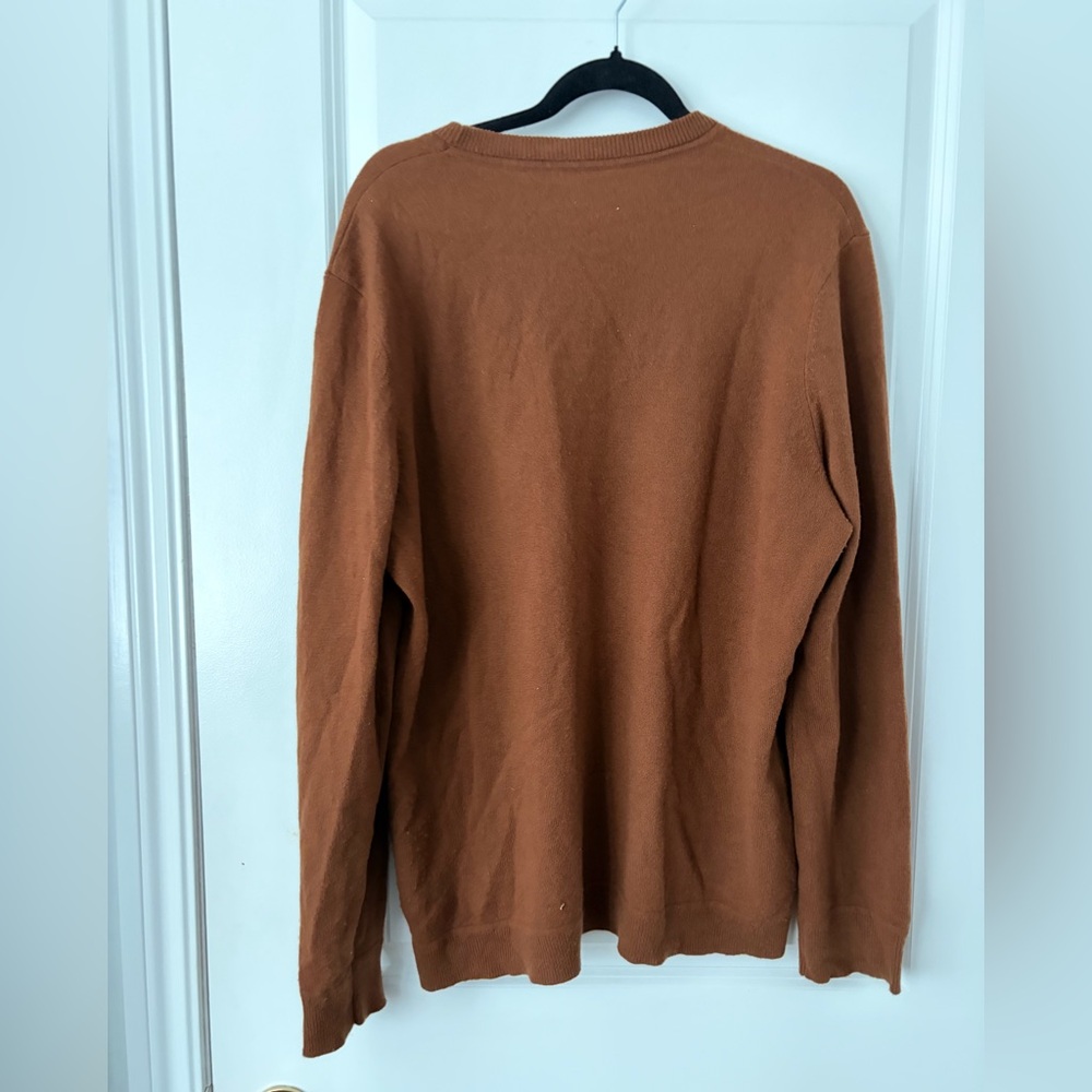 THEORY 100% Cashmere Men's Brown Crewneck Sweater - XL - Picture 9 of 9